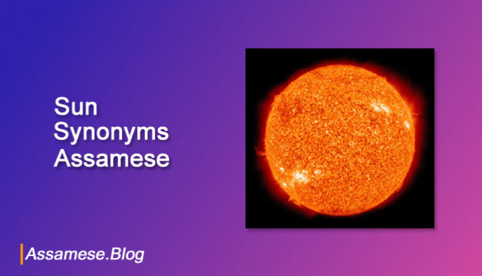 Sun Synonyms in Assamese